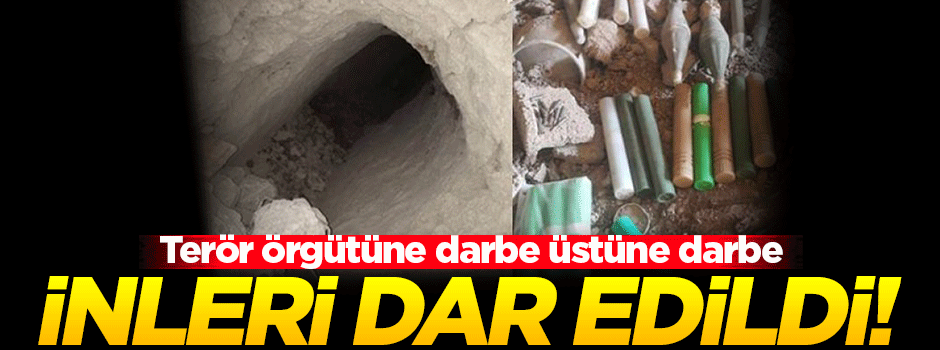 Evin altındaki gizli tünelden silah ve mühimmat çıktı!