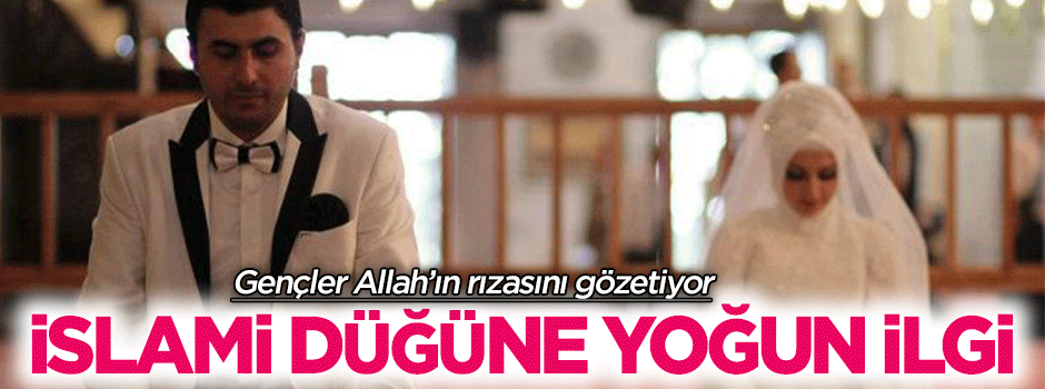 Evlenecek gençlere 'İslami Düğün' tavsiyesi