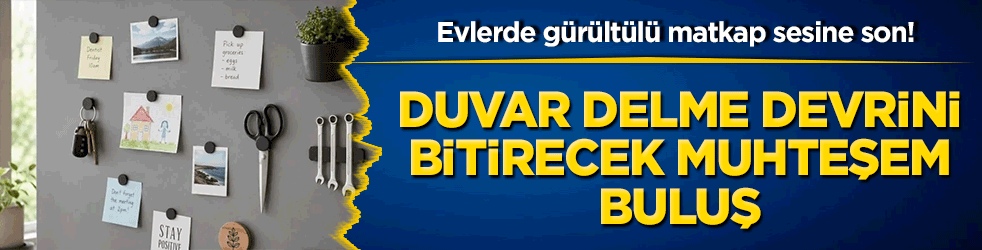 Evlerde gürültülü matkap sesine son! Duvar delme devrini bitirecek muhteşem buluş!