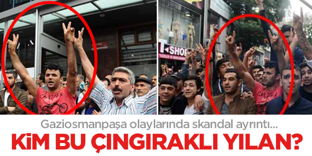 Eylemci görünümlü 'çıngıraklı yılan' deşifre oldu