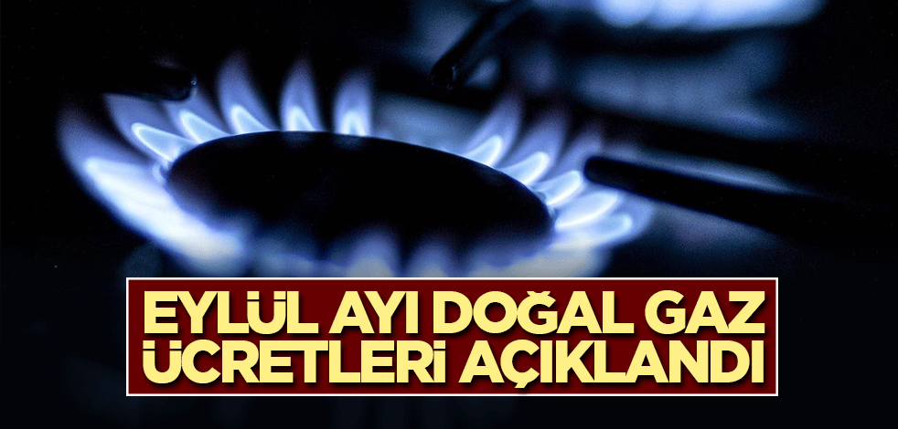 Eylül ayı doğal gaz ücretleri açıklandı, değişiklik yok