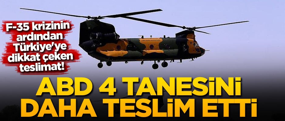 F-35 krizinin ardından Türkiye'ye dikkat çeken teslimat! ABD 4 tanesini daha teslim etti