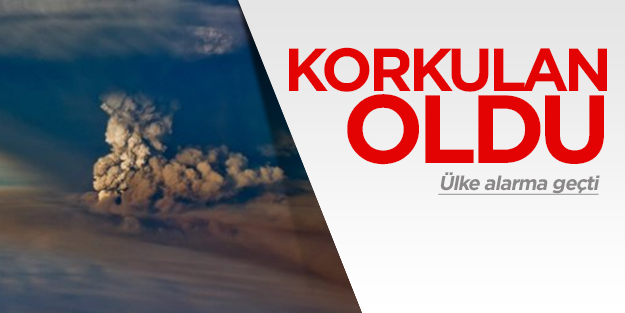 Faaliyete geçen yanardağ İzlanda'yı alarma geçirdi