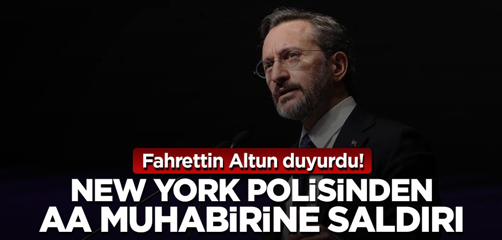 Fahrettin Altun duyurdu! New York'ta AA muhabirine çirkin saldırı