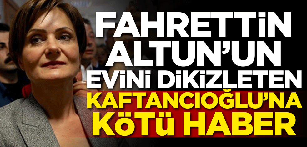 Fahrettin Altun'un evini dikizleten Canan Kaftancıoğlu'na kötü haber