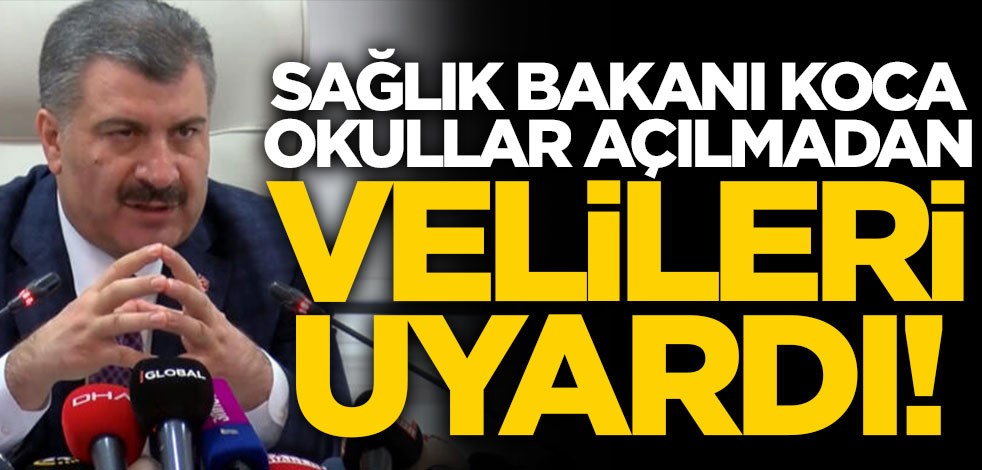 Fahrettin Koca'dan çok önemli koronavirüs açıklaması!