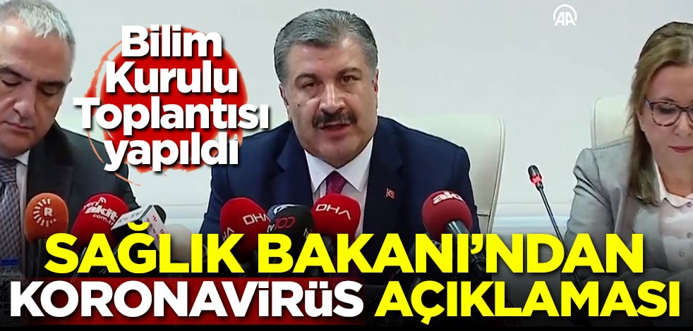 Fahrettin Koca'dan koronavirüs açıklaması