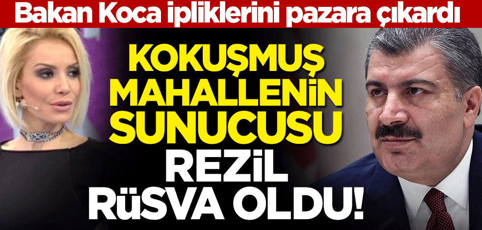 Fahrettin Koca'dan solak troller ile kokuşmuş mahallenin sunucusu Öykü Serter'e tokat gibi cevap