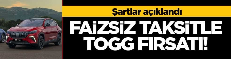 Faizsiz taksitle Togg fırsatı! Şartlar açıklandı