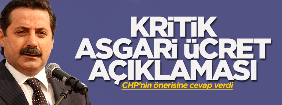 Faruk Çelik'tan asgari ücret açıklaması