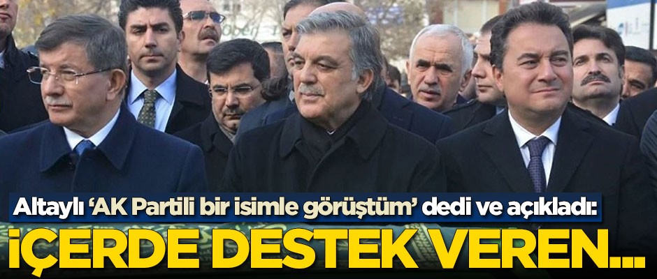 Fatih Altaylı 'AK Partili bir isimle görüştüm’ dedi ve açıkladı: İçeride destek veren...