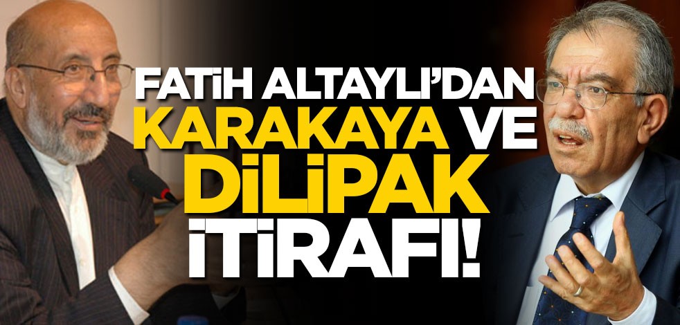 Fatih Altaylı bile kabul etti... Çarpıcı 'Hasan Karakaya' ve 'Abdurrahman Dilipak' itirafı!