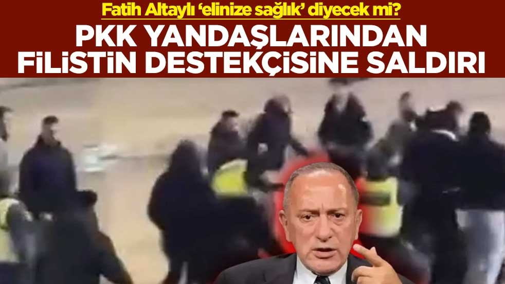 Fatih Altaylı ‘elinize sağlık’ diyecek mi? PKK yandaşlarından Filistin destekçisine saldırı