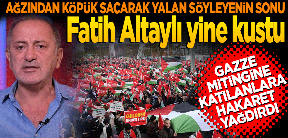 Fatih Altaylı kustu! Ağzından köpükler saçarak yalan söyleyenin sonu