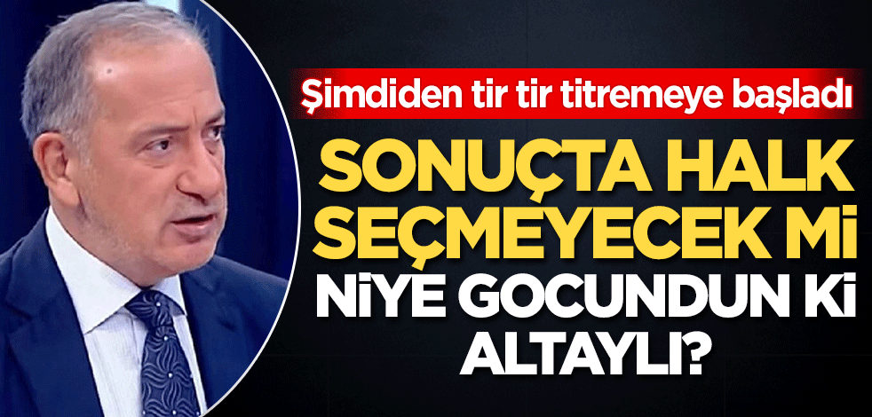 Fatih Altaylı şimdiden tir tir titremeye başladı bile!