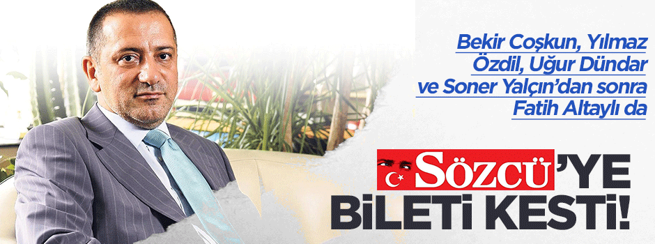 Fatih Altaylı ‘Sözcü’ye biletini kesti