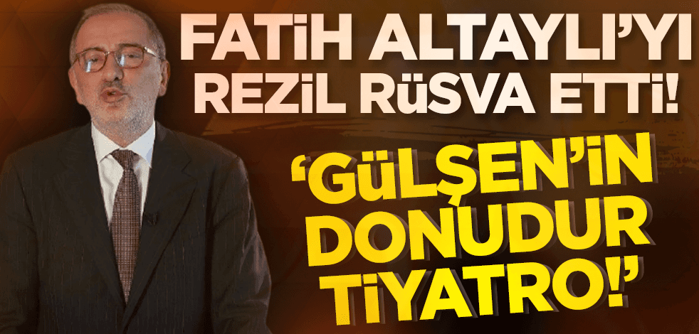 Fatih Altaylı'ya sert çıktı: Sensin tiyatro! Gülşen'in donudur tiyatro