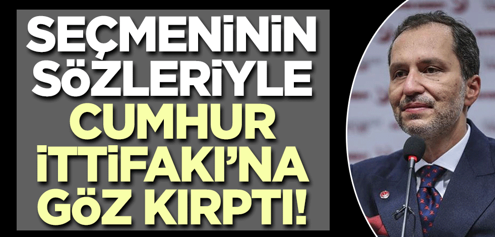 Fatih Erbakan seçmeninin sözleri ile Cumhur İttifakı'na göz kırptı!