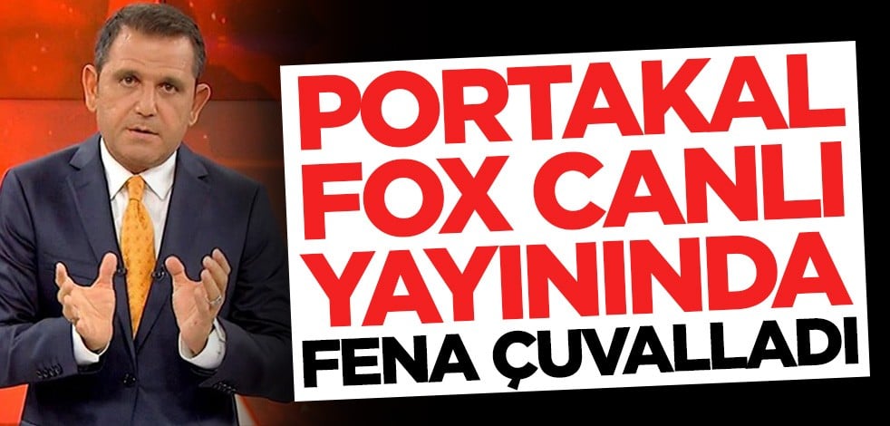 Fatih Portakal canlı yayında fena çuvalladı