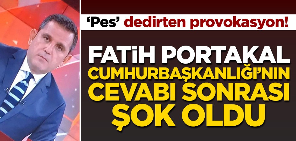 'Cumhurbaşkanlığı Yat Yarışı' üzerinden algı yapan Fatih Portakal'dan 'pes' dedirten pişkinlik!