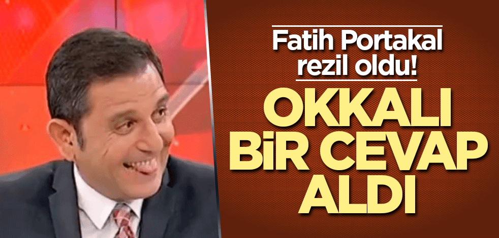 Fatih Portakal rezil oldu! Okkalı bir cevap aldı