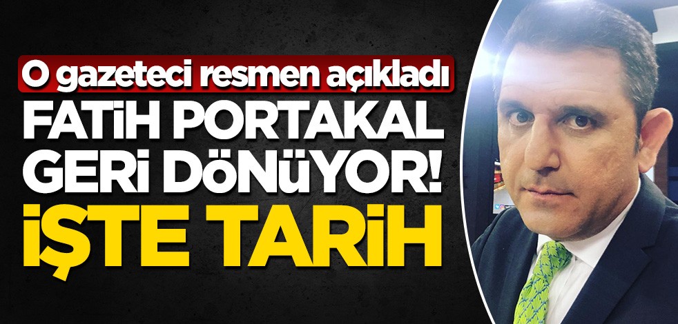 Fatih Portakal 'yalanlar' için geri dönüyor! İşte tarih