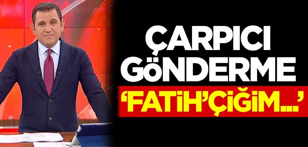 Fatih Portakal'a çarpıcı gönderme