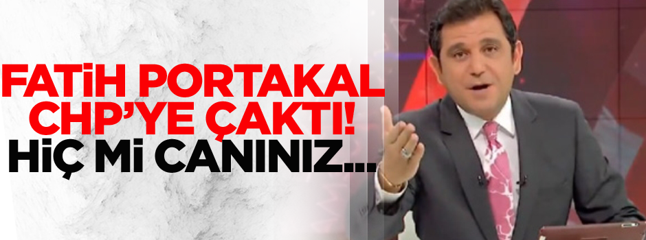 Fatih Portakal'dan ağaç kesen CHP'li belediyeye tepki