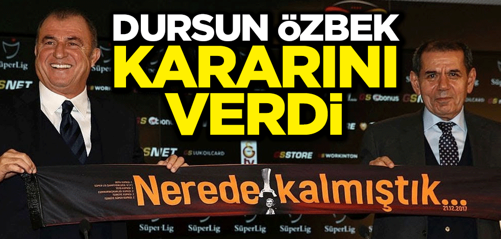 Fatih Terim dönüyor mu? Dursun Özbek kararını verdi!