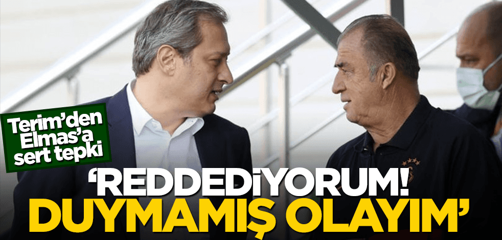 Fatih Terim'den Burak Elmas'a sert sözler! "Duymamış olayım başkan"