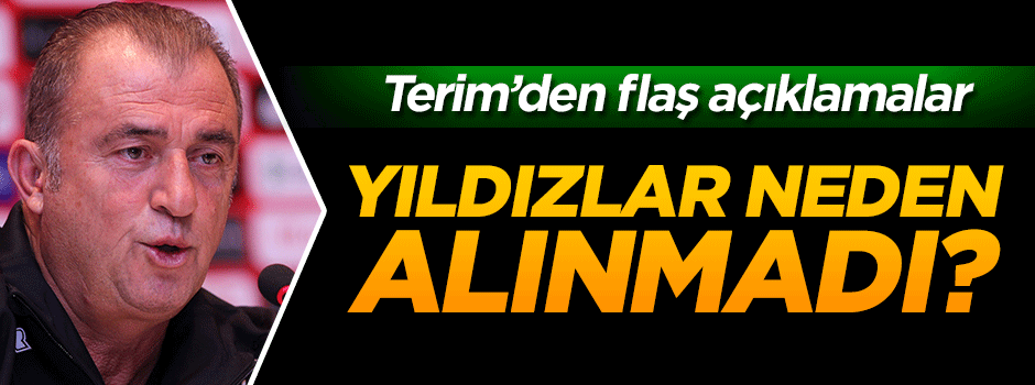 Fatih Terim'den önemli açıklamalar