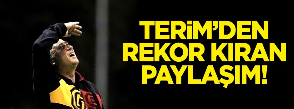 Fatih Terim'den rekor kıran paylaşım!
