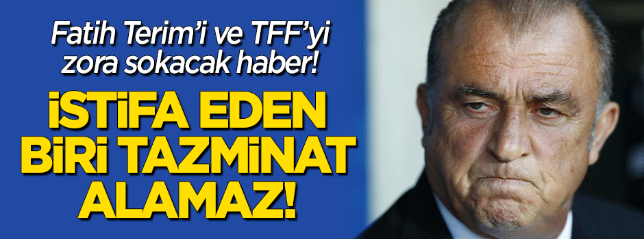 Fatih Terim'e tazminat ödenmesine karşı çıktı!