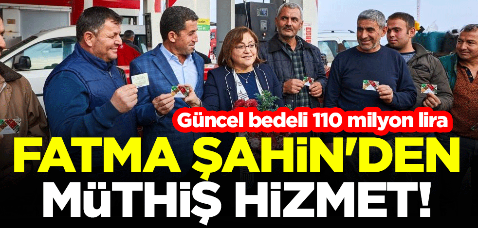 Fatma Şahin'den müthiş hizmet! Güncel bedeli 110 milyon lira