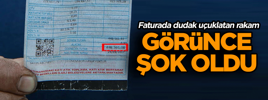 Faturadaki dudak uçuklatan rakamı görünce şok oldu