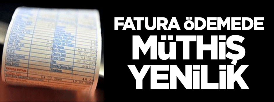 Faturalar artık e-devlet'ten ödenebilecek