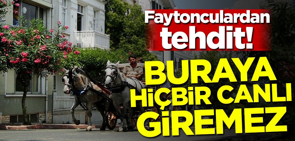 Faytonculardan tehdit: Buraya hiçbir canlı giremez