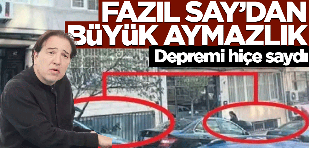 Fazıl Say'dan büyük aymazlık! Depremi hiçe saydı