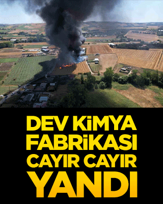Felaket göz göre göre geldi! Çatalca'da dev kimya fabrikası cayır cayır yanıyor!