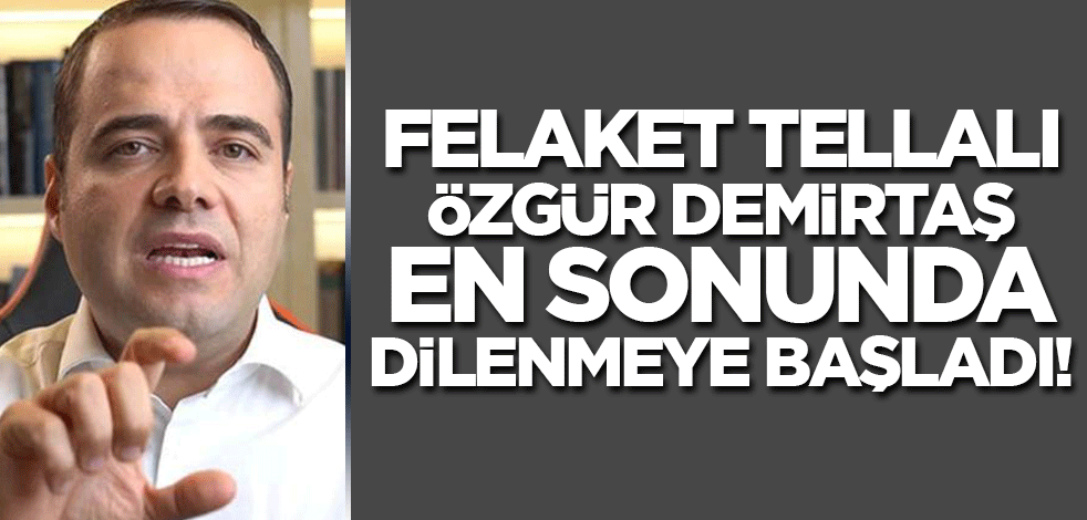 Felaket tellalı Özgür Demirtaş dilenmeye başladı! 'Sadece bir hamburger parası'