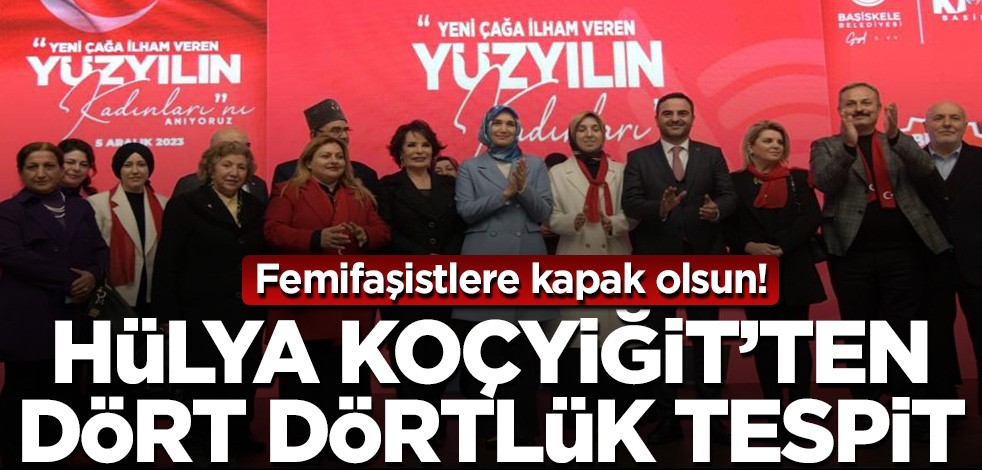 Femifaşistlere kapak olsun! Hülya Koçyiğit'ten dört dörtlük tespit