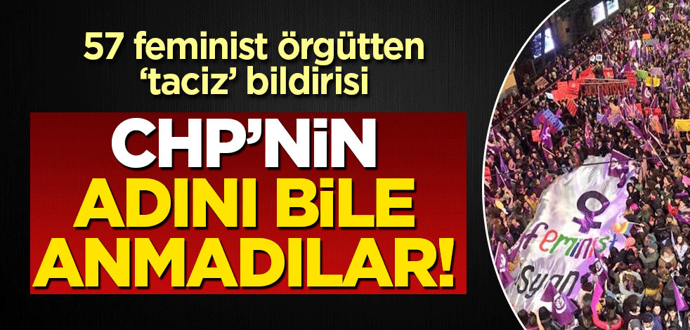 Feminist örgütlerden ikiyüzlü 'taciz' bildirisi: CHP'nin adını bile anmadılar