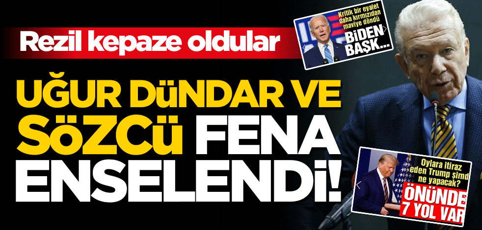 Fena rezil oldu... Uğur Dündar "Yandaş medya" dedi "Sözcü" çıktı!