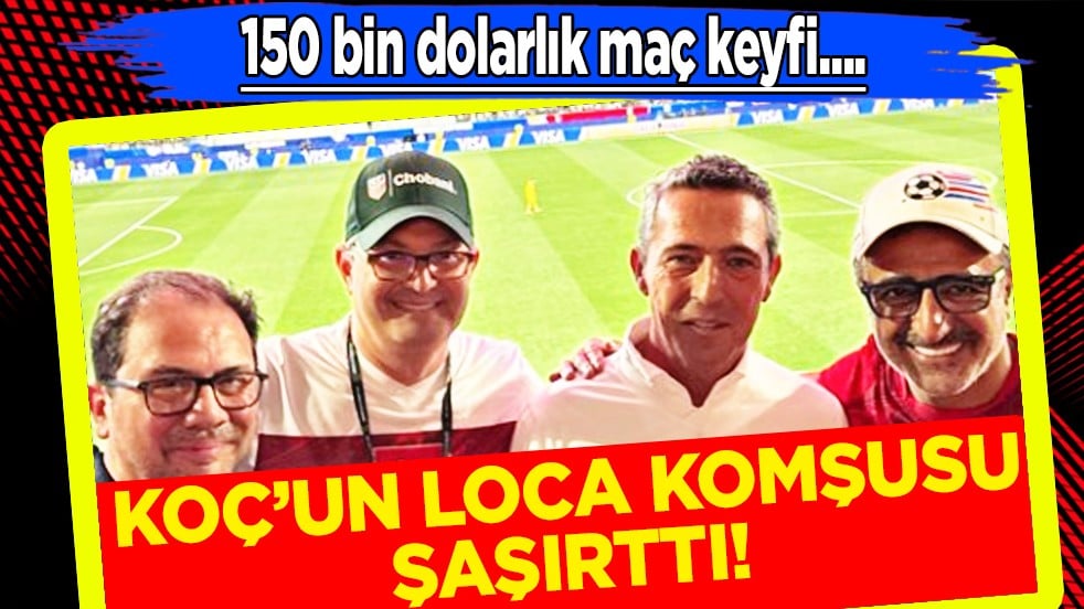 Fenerbahçe başkanlığında futbola milyonlar dökmüştü... ABD'de maçı izleyen Koç'un loca komşusu şok etti...