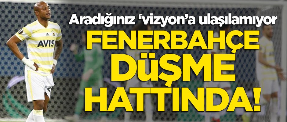 Fenerbahçe düşme hattında!