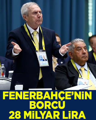 Fenerbahçe Kulübü’nün borcu 27 milyar 961 milyon lira