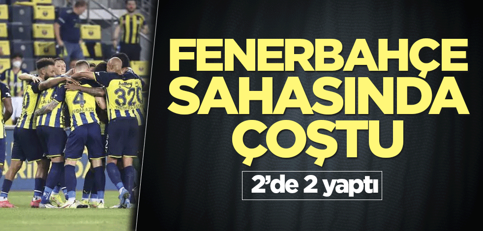 Fenerbahçe sahasında çoştu