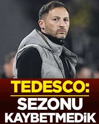 Domenico Tedesco: Sezonu kaybetmedik