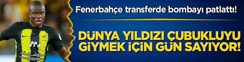 Fenerbahçe transferde bombayı patlattı! Dünya yıldızı çubukluyu giymek için gün sayıyor!