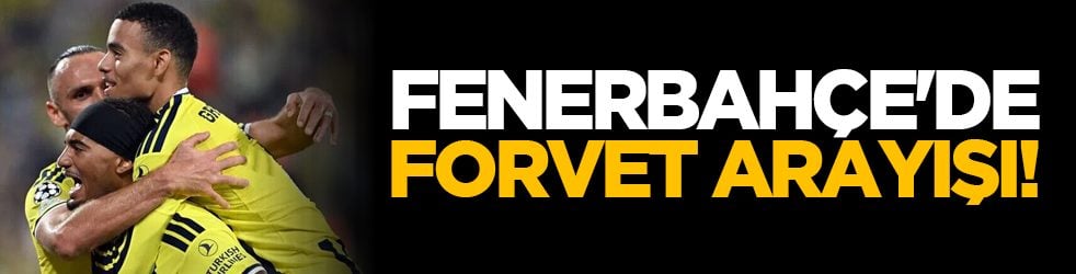 Fenerbahçe'de forvet arayışı!